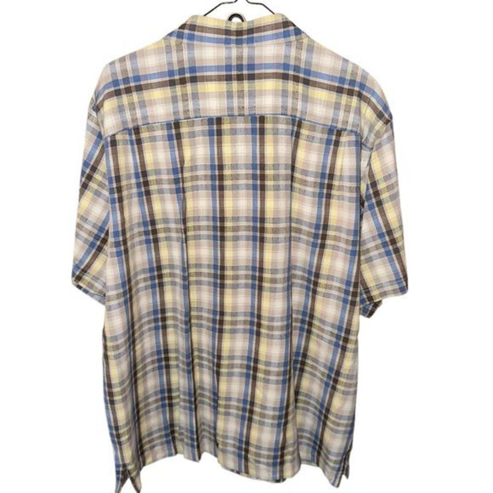 Tommy Bahama 100% Silk Men's Button Up Short Sleeve Shirt Large - Picture 2 of 3